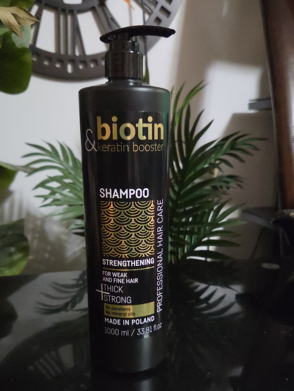 Keratin Booster Strengthening Shampoo - Black